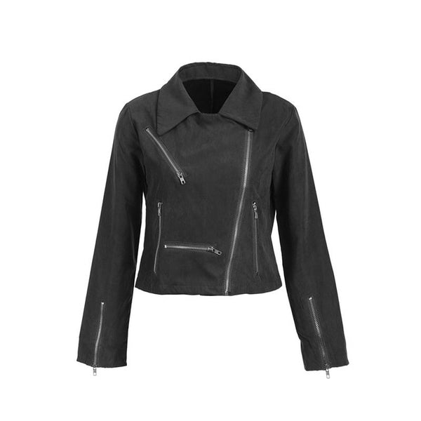 Suede Leather Jacket Women