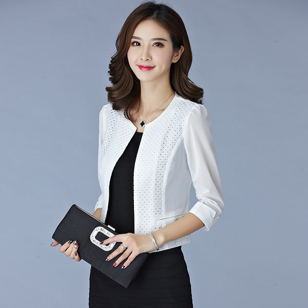 Formal White Jacket Women