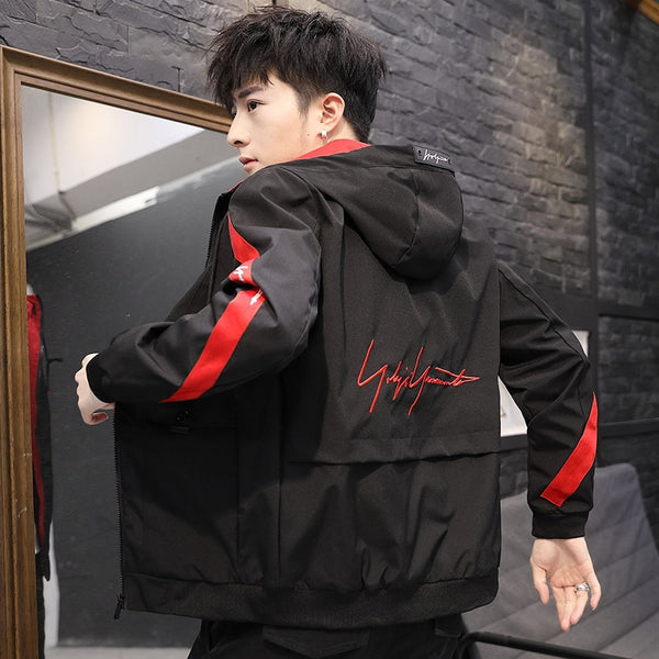 Casual Patchworked Overcoat Men