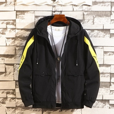 Casual Patchworked Overcoat Men