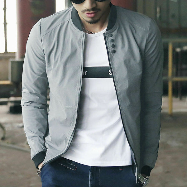Bomber Zipper Jacket Male Casual