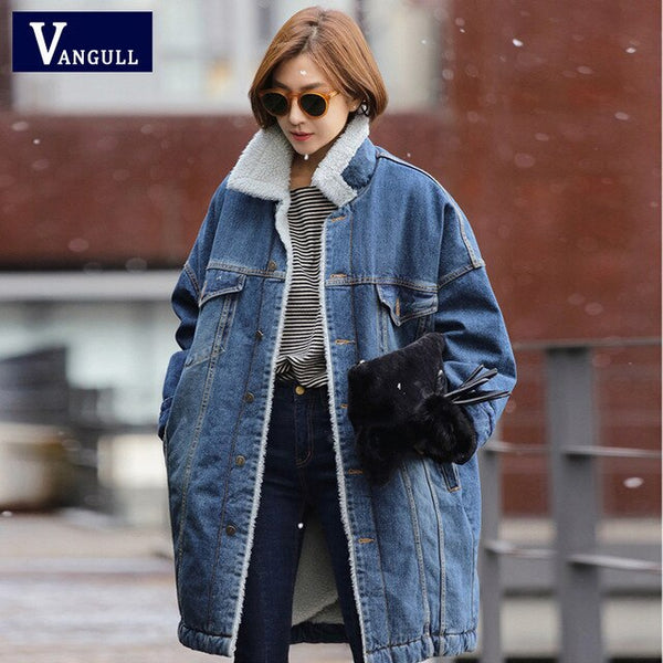 Winter Denim Jacket Women