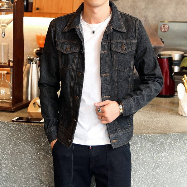 Casual Slim Mens Denim Jacket