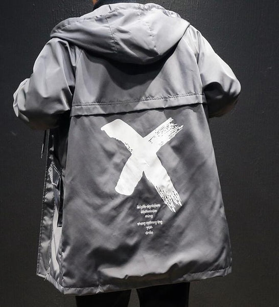 Hooded  Long Jacket  Men