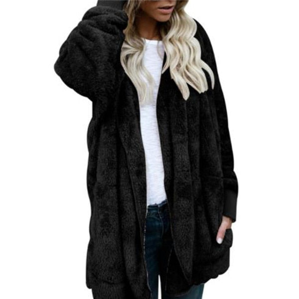 Fur Teddy Bear Coat Jacket Women