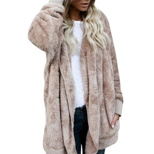 Fur Teddy Bear Coat Jacket Women