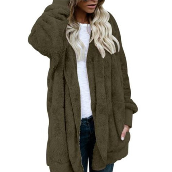 Fur Teddy Bear Coat Jacket Women