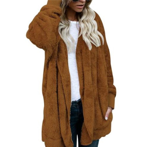 Fur Teddy Bear Coat Jacket Women
