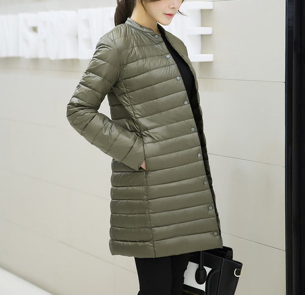 Spring Padded  Ultra Light  Warm Coat Women