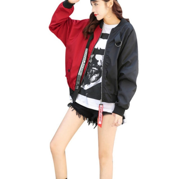 Loose  Harajuku Matching Baseball Uniform Women