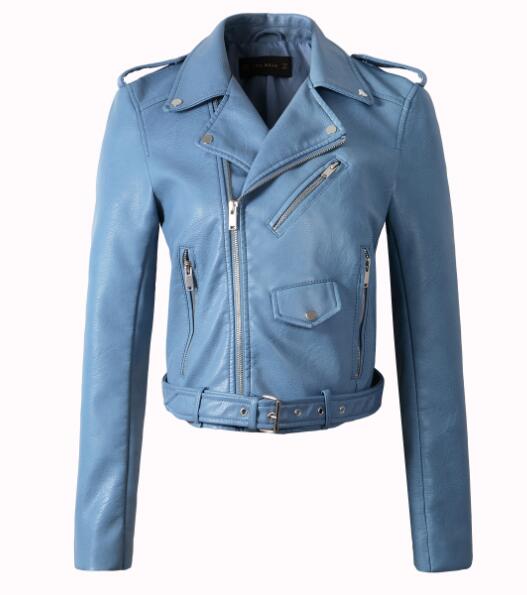 Slim Leather Jacket Women