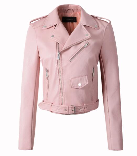 Slim Leather Jacket Women