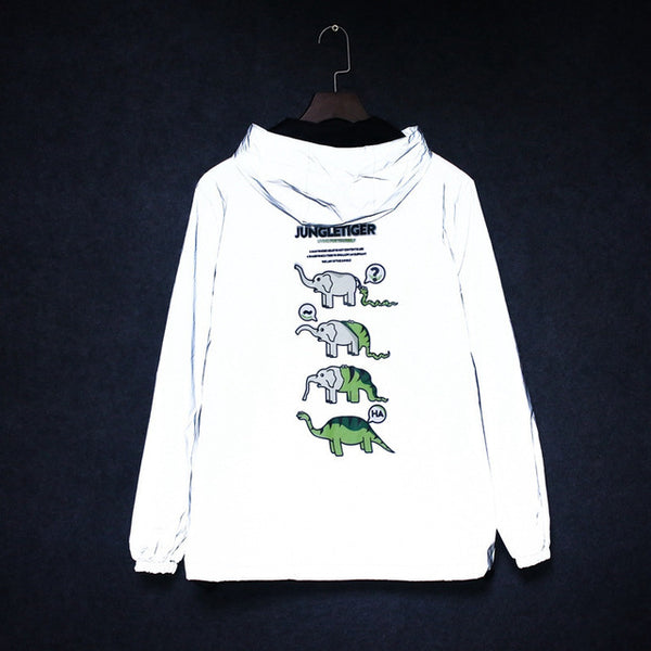 windbreaker 3m reflective jacket Men