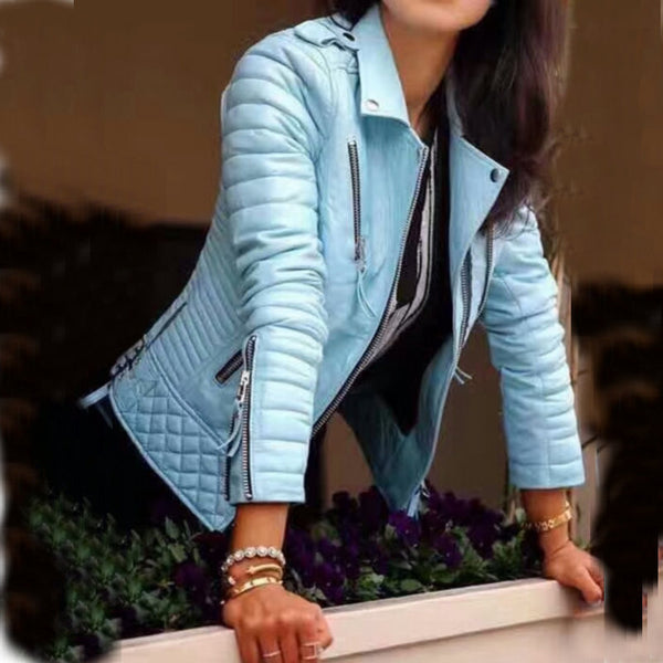 Soft Faux Leather Jacket Women