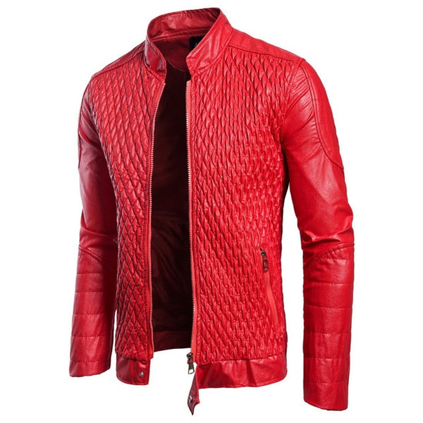 leather Casual Jacket Men